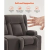 VEVOR Dvivietė atlošiama sofa su elektriniu valdymu, šildymo ir masažo funkcija, zomšinis audinys, 97 x 168 x 85 cm