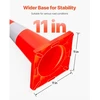 VEVOR Eismo kūgiai, 12 vnt., 46 cm, oranžiniai, PVC, su atšvaitinėmis juostomis