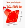 VEVOR Eismo kūgiai, 6 vnt., PVC, oranžiniai, 90 cm