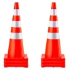 VEVOR Eismo kūgiai, 6 vnt., PVC, oranžiniai, 90 cm