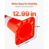 VEVOR Eismo kūgiai, 6 vnt., PVC, oranžiniai, 73 cm