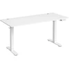 Koduva Elektra reguliuojamo aukščio darbo stalas, 140 x 80 cm, baltas, su USB-C jungtimi