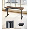 Koduva Elektra reguliuojamo aukščio rašomasis stalas, 70 x 160 x 72-120 cm, rudas, juodas