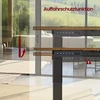 Koduva Elektra reguliuojamo aukščio rašomasis stalas, 70 x 160 x 72-120 cm, rudas, juodas