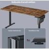 Koduva Elektra reguliuojamo aukščio rašomasis stalas, 70,1 x 160,1 cm, vintažinės rudos spalvos