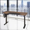 Koduva Elektra reguliuojamo aukščio rašomasis stalas, 70 x 160 x 72-120 cm, rudas, juodas