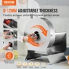 VEVOR Elektrinė daržovių pjaustyklė SL-08, reguliuojamas storis 0-12 mm, nerūdijantis plienas, 120 W