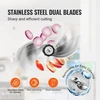 VEVOR Elektrinė daržovių pjaustyklė SL-08, reguliuojamas storis 0-12 mm, nerūdijantis plienas, 120 W
