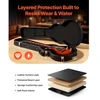 VEVOR Elektrinės gitaros kietas dėklas, 108 cm, medinis, juodas, skirtas 991 mm Les Paul gitaroms