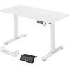 Koduva Elektrinis aukščio reguliuojamas stalas, baltas, 140 x 70 x 72-116 cm