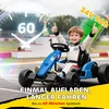 Koduva Elektrinis go-kartas, 24V, drift režimas, reguliuojama sėdynė, 5 taškų saugos diržas, muzika, mėlynas, 6-12 metų
