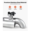 VEVOR Elektrinis išmetimo sklendės komplektas 0303110, 63,5 mm, nerūdijantis plienas, natūralaus metalo