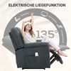 Koduva Elektrinis poilsio krėslas su masažo ir šildymo funkcijomis, tamsiai pilkas