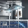 Koduva Elektrinis reguliuojamas stalo rėmas, baltas, plienas, 70-118 cm
