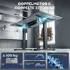 Koduva Elektrinis reguliuojamas stalo rėmas, juodas, 100 x 60 x 70-118 cm