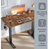 Songmics Elektrinis reguliuojamo aukščio rašomasis stalas, rudas, 120 x 60 x 72-120 cm, 70 kg