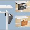 Koduva Elektrinis reguliuojamo aukščio rašomasis stalas, baltas, 140,1 x 60,1 x 72,1-120,1 cm