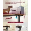 Koduva Elektrinis reguliuojamo aukščio rašomasis stalas, 120 x 60 cm, vintage rudas