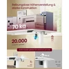 Koduva Elektrinis reguliuojamo aukščio rašomasis stalas, 140 x 60 cm, 4 aukščių atmintis, baltas