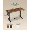 Koduva Elektrinis reguliuojamo aukščio rašomasis stalas, 60 x 140 x 72–120 cm, rudas/juodas