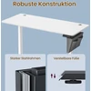 Koduva Elektrinis reguliuojamo aukščio rašomasis stalas, baltas, 140,1 x 60,1 x 72,1-120,1 cm