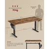 Koduva Elektrinis reguliuojamo aukščio rašomasis stalas, 180 x 80 x 72–120 cm, rudos spalvos