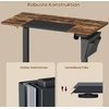 Koduva Elektrinis reguliuojamo aukščio rašomasis stalas, 140 x 60 x 72-120 cm, rudas-juodas