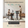 Koduva Elektrinis reguliuojamo aukščio rašomasis stalas, 60 x 120 x 72–120 cm, ruda/juoda