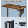 Koduva Elektrinis reguliuojamo aukščio rašomasis stalas, 120,1 x 60,1 cm, vintažinės rudos spalvos