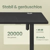 Koduva Elektrinis reguliuojamo aukščio rašomasis stalas, 160,1 x 70,1 cm, juodas