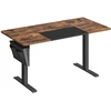 Koduva Elektrinis reguliuojamo aukščio rašomasis stalas, 140 x 60 x 72-120 cm, rudas-juodas