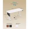 Koduva Elektrinis reguliuojamo aukščio rašomasis stalas, 60 x 160 x 72-120 cm, baltas