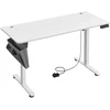 Koduva Elektrinis reguliuojamo aukščio rašomasis stalas, baltas, 140,1 x 60,1 x 72,1-120,1 cm