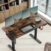 Koduva Elektrinis reguliuojamo aukščio rašomasis stalas, 140 x 60 x 72-120 cm, rudas-juodas
