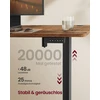 Koduva Elektrinis reguliuojamo aukščio rašomasis stalas, 180 x 80 x 72–120 cm, rudos spalvos