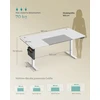 Koduva Elektrinis reguliuojamo aukščio stalas, 180 x 80 x 72–120 cm, baltos ir pilkos spalvos