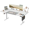 Koduva Elektrinis reguliuojamo aukščio stalas, 180 x 80 x 72–120 cm, baltos ir pilkos spalvos