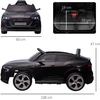 Koduva Elektrinis vaikiškas automobilis Audi E-tron 12V, juodas, 108 x 60 x 47 cm