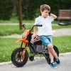 Koduva Elektrinis vaikiškas motociklas, 12V, su muzika, oranžinis, 109,5 x 60 x 72,5 cm