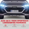 Koduva Elektrinis vaikų automobilis Audi Q8 e-tron Sportback, 12V, juodas, 98 x 49,5 x 43 cm