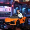 Koduva Elektrinis vaikų automobilis Lamborghini Revuelto, oranžinis, 105 x 60 x 40 cm