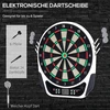 Koduva Elektroninė smiginio lenta, juoda/balta, plastikas, 41,5 cm
