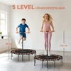 Koduva Fitness batutas su reguliuojama rankena, juodas / oranžinis, 128 x 120 x 98-126 cm