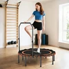 Sofa Koduva Fitnesso batutas su reguliuojamu turėklu, oranžinis, Ø122 cm