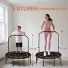 Sofa Koduva Fitnesso batutas su reguliuojamu turėklu, oranžinis, Ø122 cm