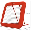 Koduva Futbolo atšokimo tinklas, reguliuojamas, sulankstomas, metalinis rėmas, raudonas, 128 x 118 x 108-120 cm