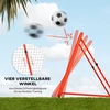 Koduva Futbolo atšokimo tinklas, reguliuojamas, sulankstomas, metalinis rėmas, raudonas, 128 x 118 x 108-120 cm
