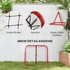 Koduva Futbolo rebounderio tinklas, sulankstomas, reguliuojamas 5 lygiais, metalas, 78 x 84 x 65-78 cm, raudonas