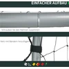 Koduva Futbolo vartai, pilki, 300 x 120 x 200 cm