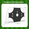 Koduva Futbolo vartai su taikiniu 215x77x152 cm